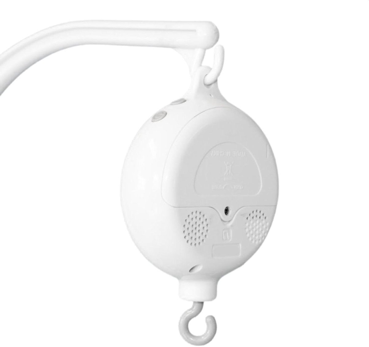 Wiegenmobiel Motor - Muziekdoos Baby - Baby Vermaken - Stille Motor - 14 cm - Wit