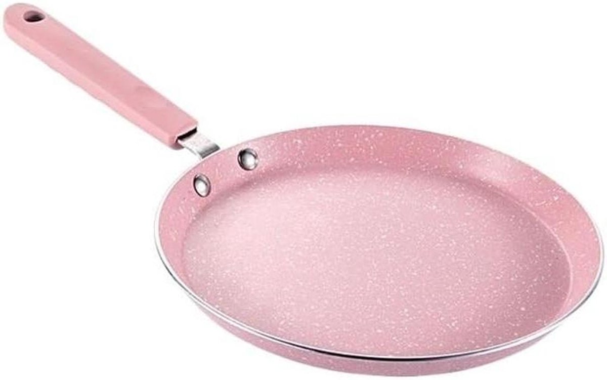 Koekenpan - Koekenpan koekenpan - Lekkere maaltijden maken - Anti-aanbaklaag - 8 inch - Roze
