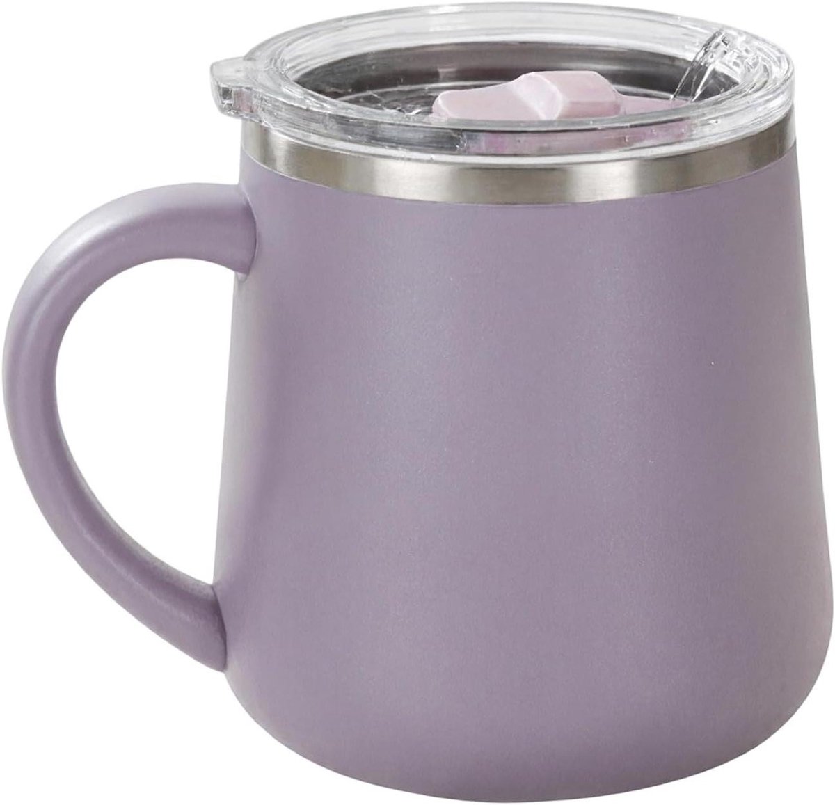 Geïsoleerde Mok - Reismok Thermosbeker - Warme Koude Dranken - Dubbelwandige Isolatie - 450 ml - Paars
