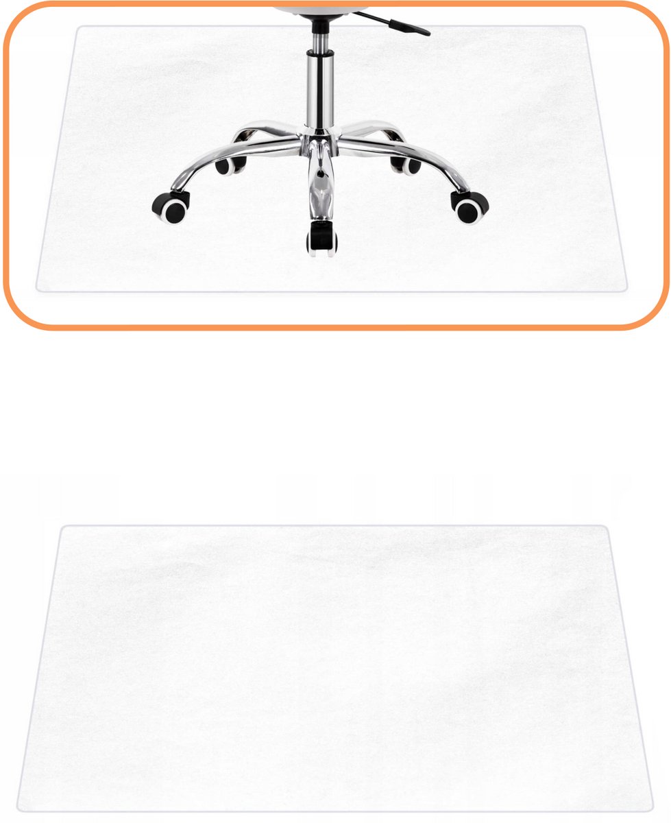 Springos Bureauonderlegger | Antislip | Transparant| 120 x 90 cm