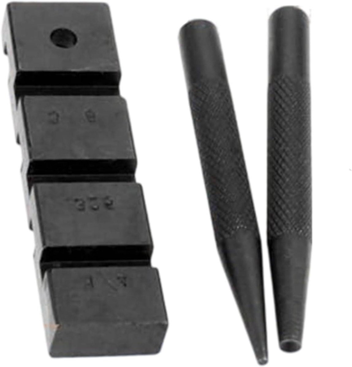Kettingzaag Reparatiekit - Ketting Breker - Onderhoud Tuingereedschap - 3-in-1 Koolstofstaal - 3 Delig - Zwart