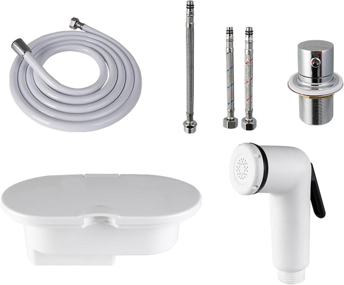 Dek Douche Kit - Handdouche Set - Boot Reinigen - Verborgen Montage - Roestvrij Staal - Zi
