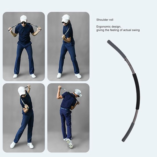 Golf Swing Trainer - Armband Hulp - Golf Ritme Oefenen - Stalen Bal Geluid - 91 cm - Zwart van GOLF — afbeelding 4