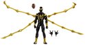 Iron Spider (Aaron Davis) met vier mech-armen, vervangbare hoofd en handen, in zwart met gouden details.