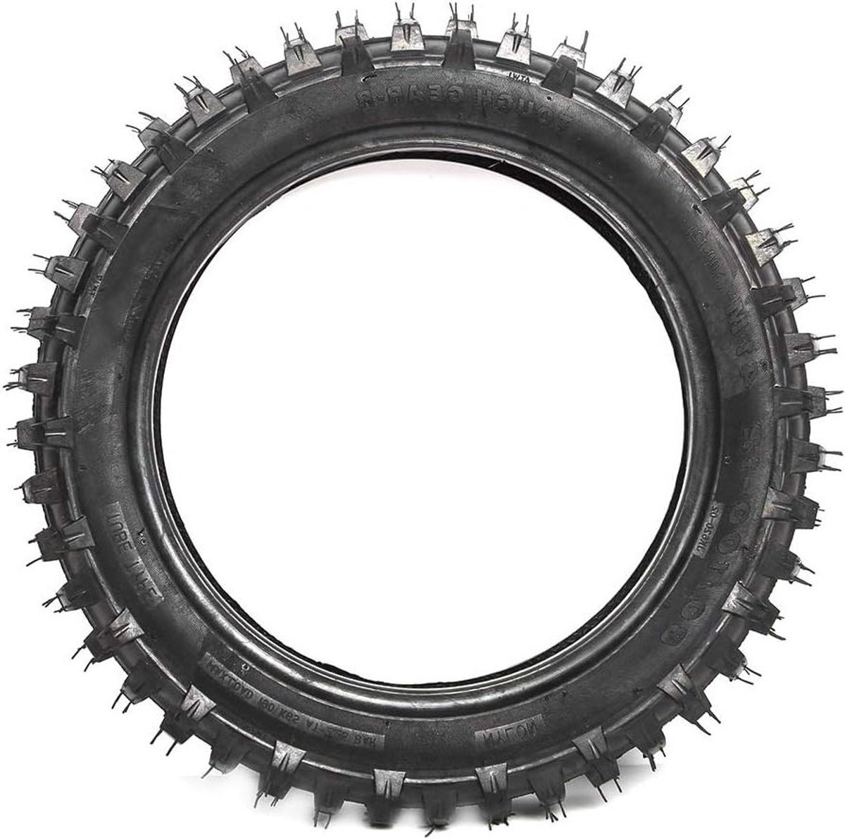 Motorband Binnenband Set - Pit Bike Band - Offroad Rijden - Hoogwaardig Rubber - 3.00-12 80/100-12 - Zwart