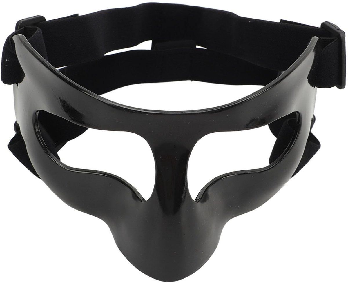 Dailygoods - Neusbescherming - Verstelbare Basketball Mask - Effectieve Bescherming - Zwart - Gezichtsbescherming - Geschikt voor Volwassenen - One size