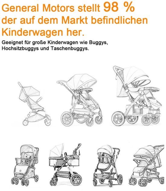 Voetenhoezen voor kinderwagens, warme winterslaapzakken, water- en winddichte, verdikte universele voetenhoezen voor kinderwagens 80*38CM van Merkloos — afbeelding 2