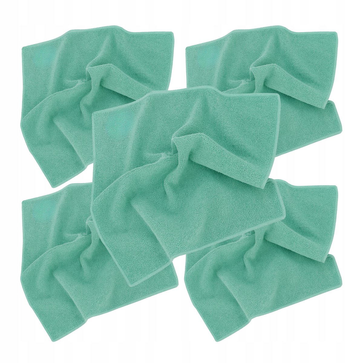 MR RAG Microvezeldoek Groen 40x40cm 380gsm - Set bevat 5