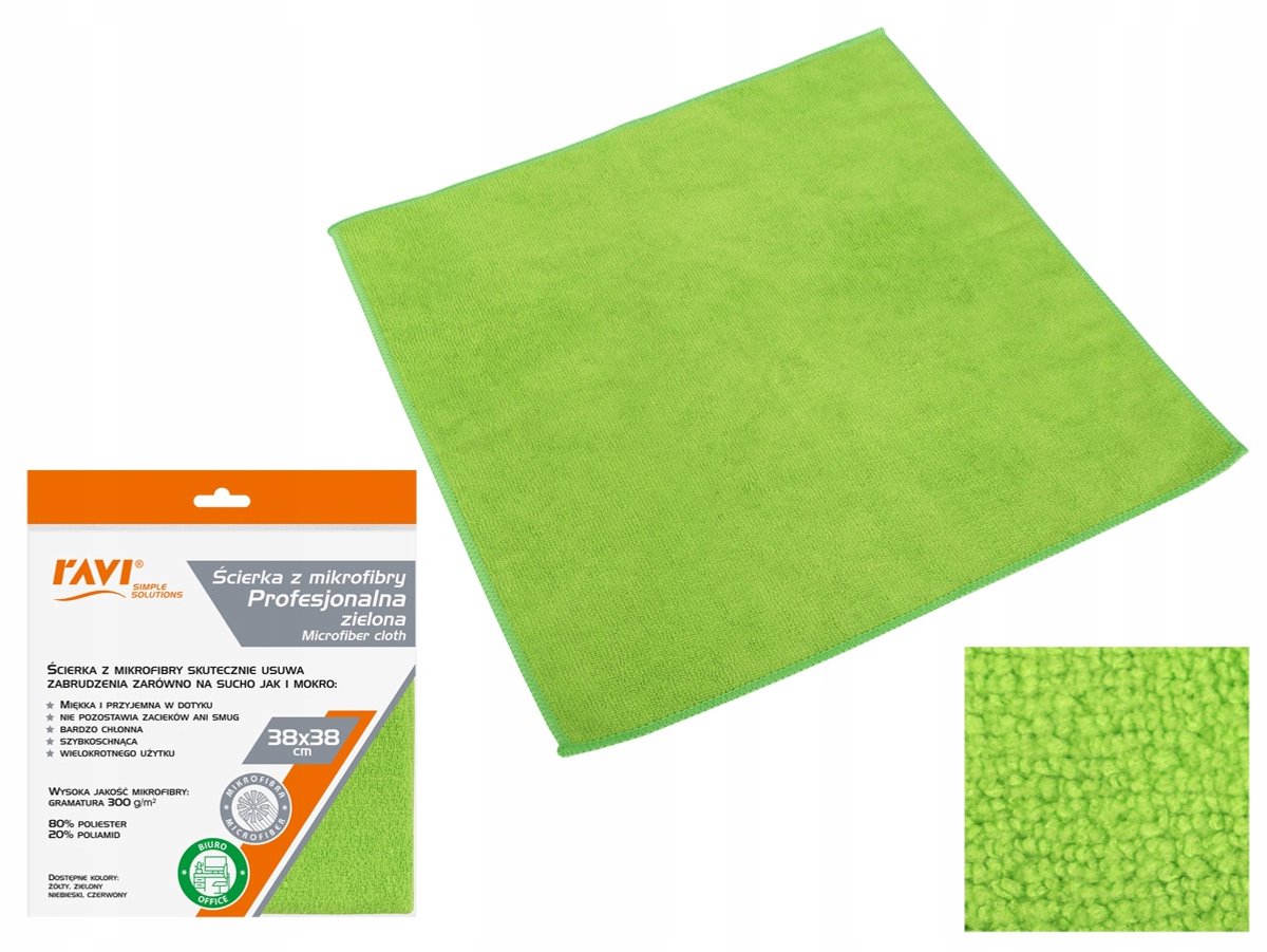 Professionele Microvezeldoek 38x38 cm Groen