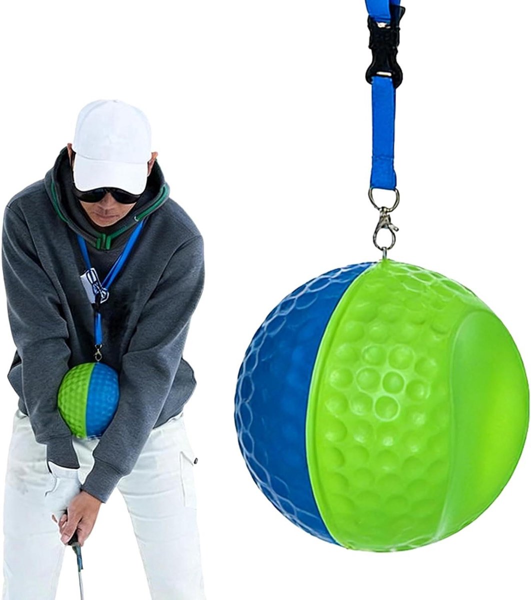 Golf Swing Trainer - Golftrainingshulp Bal - Swing Oefenen - Versterkt Spiergeheugen - 17x14cm - Groen