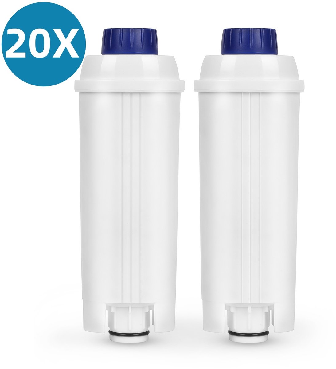 20x Vervangende Waterfilter voor De'Longhi Koffiemachine - DLSC002 Compatibel - Geschikt voor Magnifica Evo & S, Primadonna, Eletta