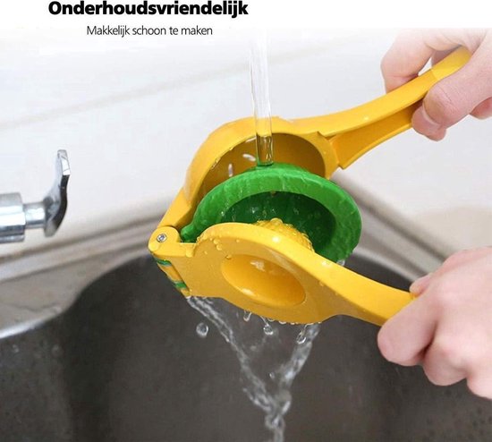 Okado Citruspers Handmatig - Citroenpers & Limoenpers 2-in-1 - Metalen Fruitpers voor Citrus - Snel Persen Zonder Knoeien - Makkelijk Schoon te Maken & Vaatwasserbestendig - 22,5 x 7,4 cm van Merkloos — afbeelding 5