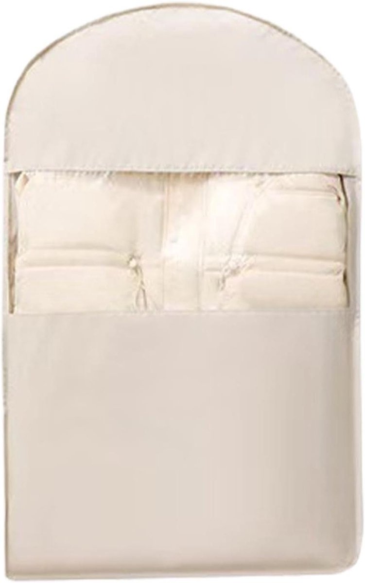 Compressie Kledinghoes - Opbergtas Kleding - Ruimte Besparen - Zelfcomprimerend - 35.43x22.83x5.91 inch - Khaki
