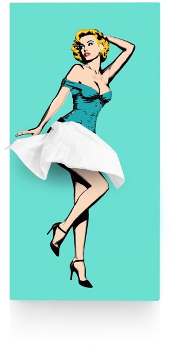 Spextrum Tissuehouder Tissue Up Girl - Hemelsblauw