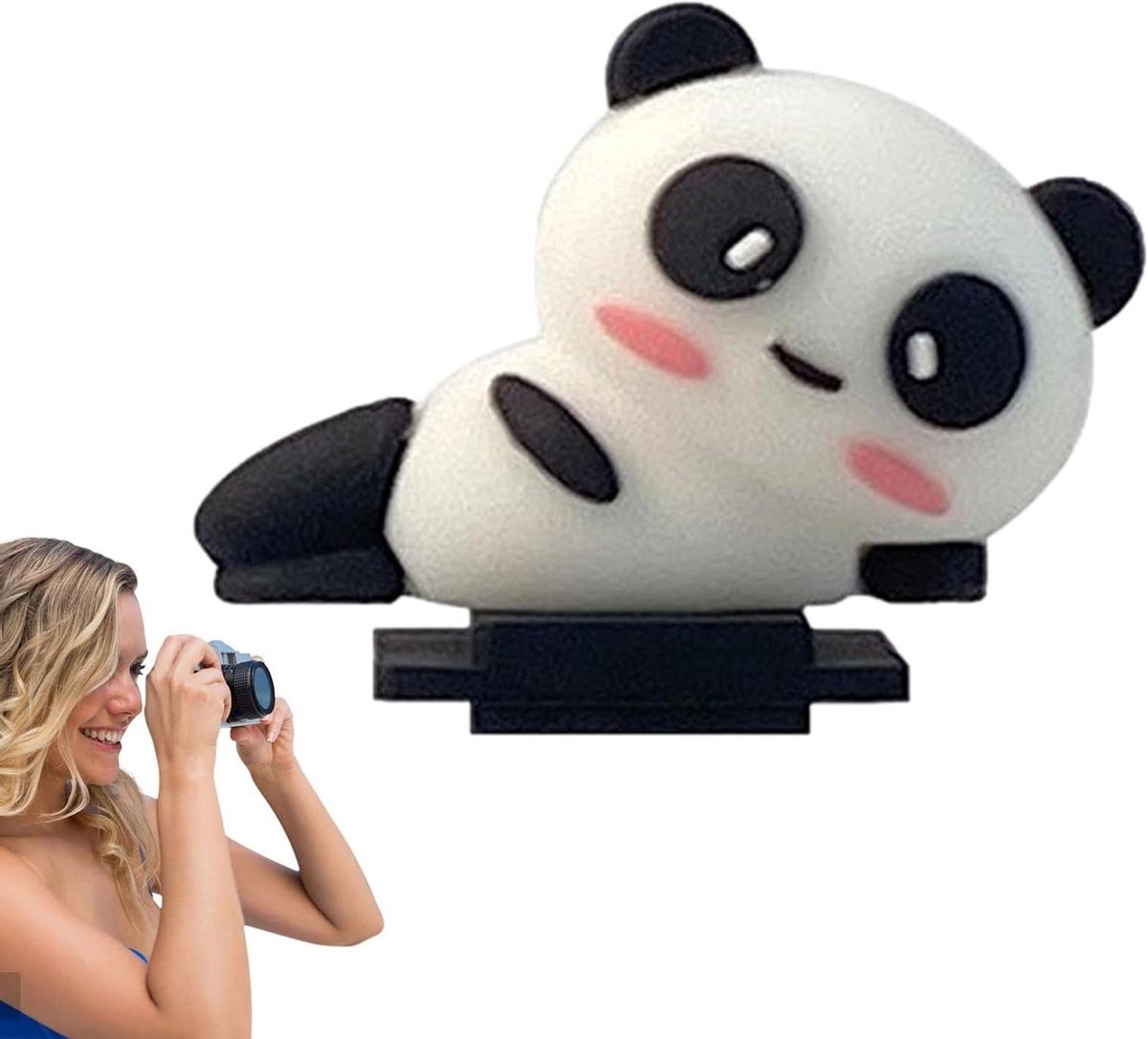 Camera Accessoires - Flitskapjes Cartoon - Camera Bescherming - Vrolijke Ontwerpen - 7 x 3 x 6.5 cm - Panda