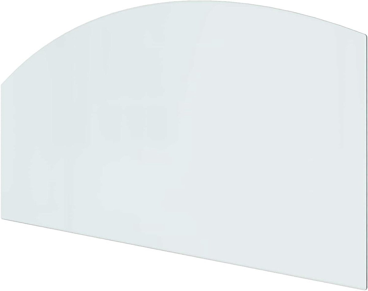 Vuurplaats Plaat - Glazen Bodem - Vloer Beschermen - Hittebestendig Veiligheidsglas - 120 x 60 cm - Doorzichtig