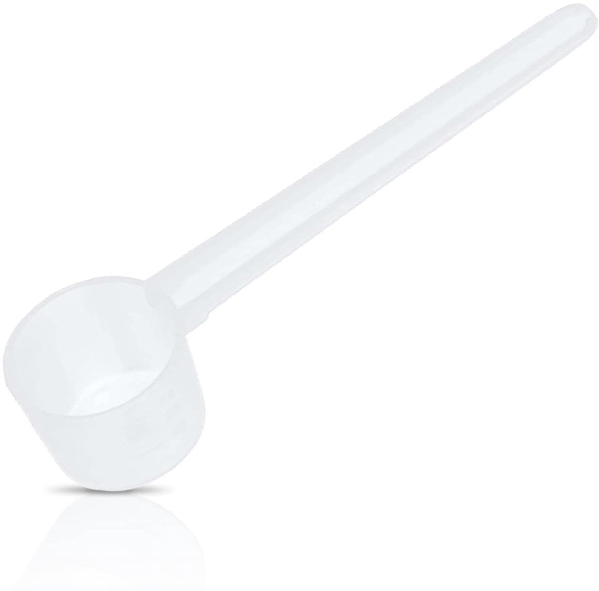 Dailygoods- Maatlepels 5g - Maatlepel Set - Transparant - Hoogwaardig Kunststof - Schaalverdeling 2g/3g/4g - Totale Lengte 11 cm