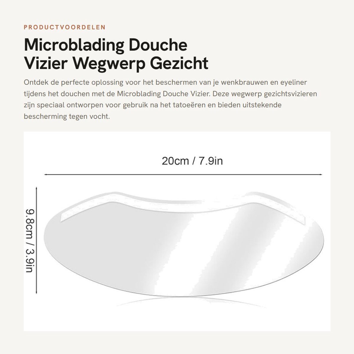 Dailygoods- Beschermende Vizieren 50 Stuks - Wegwerpvizier - Transparant - PET Materiaal - 20 x 9,8 cm - Bescherming tegen Nattigheid - Gezichtsvizier