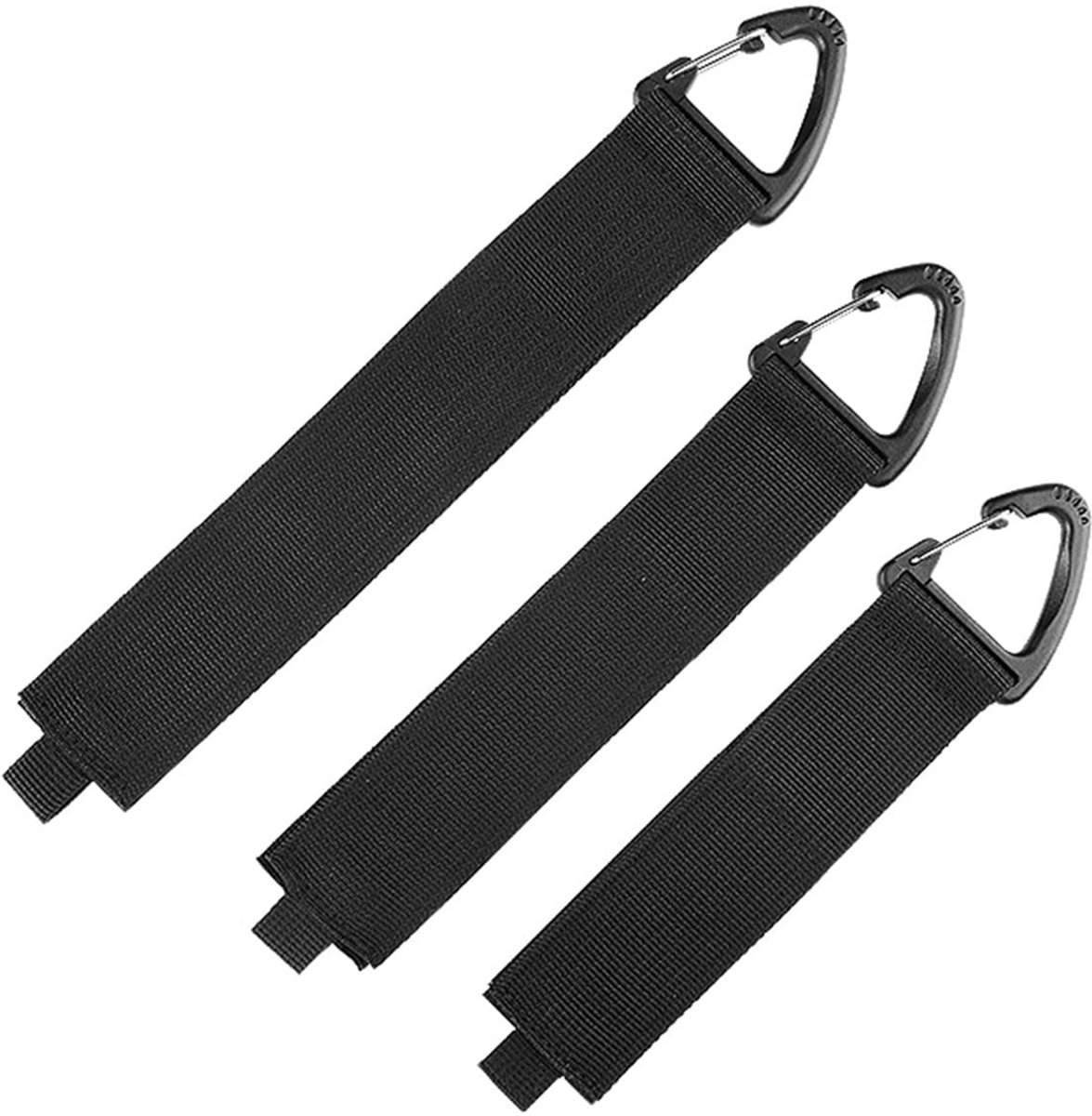 Dailygoods- Kabelbinders 6-pack - Herbruikbaar - Nylon/Roestvrij Staal - 165/195/240 mm - Organiseren van Kabels - Klimgesp voor Muurbevestiging - Kabelorganizer