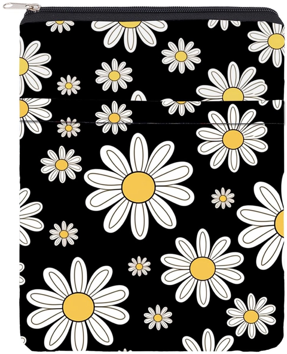 Dailygoods- Boekhoes Waterdicht - Boekomslag met Ritssluiting - Boekenbescherming - Polyester - 28 cm x 21 cm - Voorvak