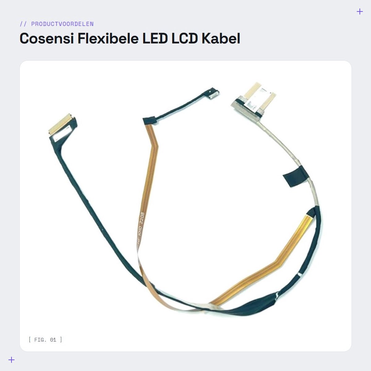 Dailygoods - Flexibele LED LCD Kabel voor MSI Laptops
