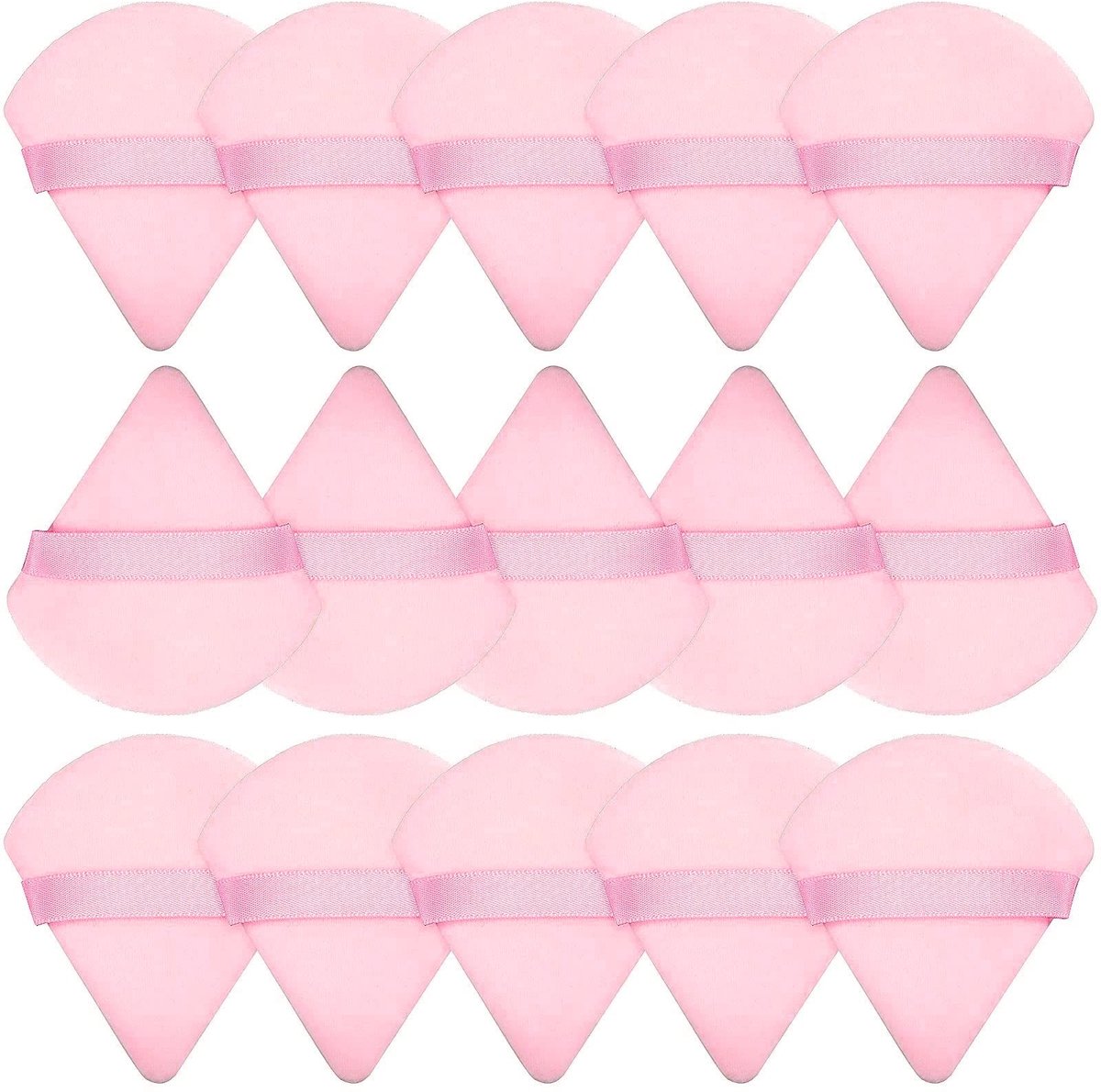 Dailygoods- Make-up Spons 15 Stuks - Ultra Zacht Velours - Wasbaar - Geschikt voor Poeder en Vloeibare Foundation - Cosmetische Tool - Gemakkelijk Schoon te Maken - Make-up Applicator