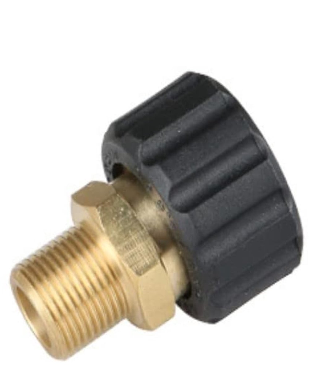 Dailygoods - Drukreiniger Adapter M22 naar 1/4" Quick Connect - Duurzaam Messing