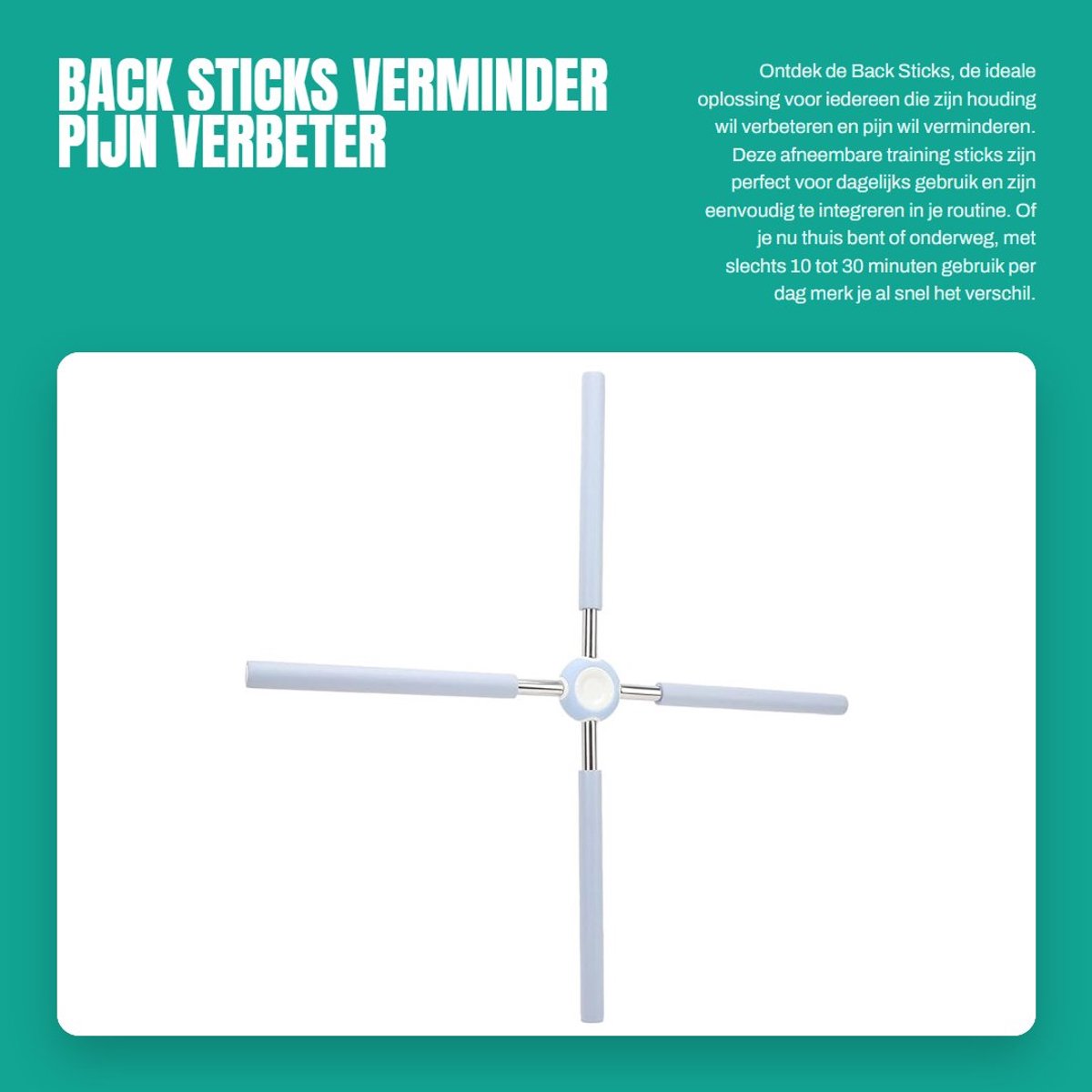 Dailygoods- Houding Corrector - Verminder Pijn - Verbeter Houding - Afneembaar - Geschikt voor Volwassenen/Kinderen - Gebruik 10-30 Minuten - Houdingscorrector