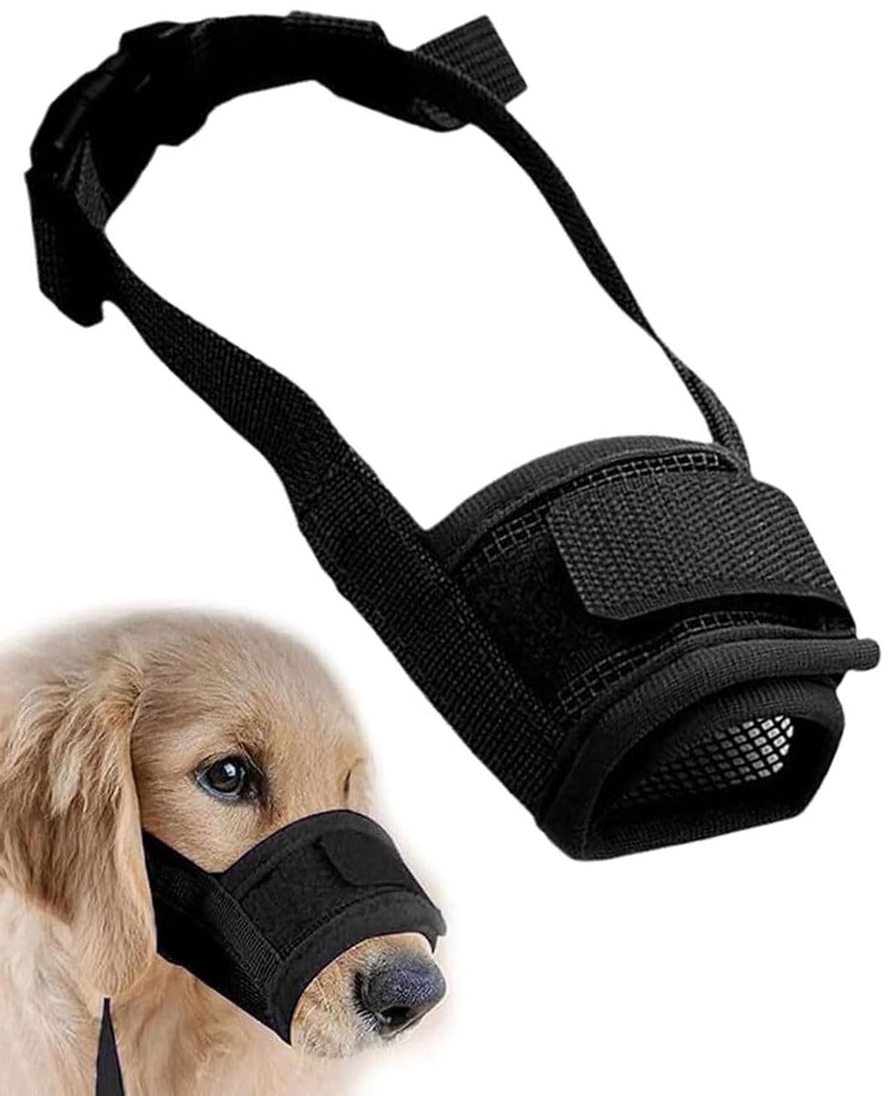 Dailygoods- Muilkorf Korte Neus Geschikt voor Kleine Honden - Anti-Beet Muilkorf - Muilkorf Hond - Muilkorf Chihuahua/Shih Tzu - Muilkorf 28-34 cm - Ademend Materiaal - Hondenmuilkorf