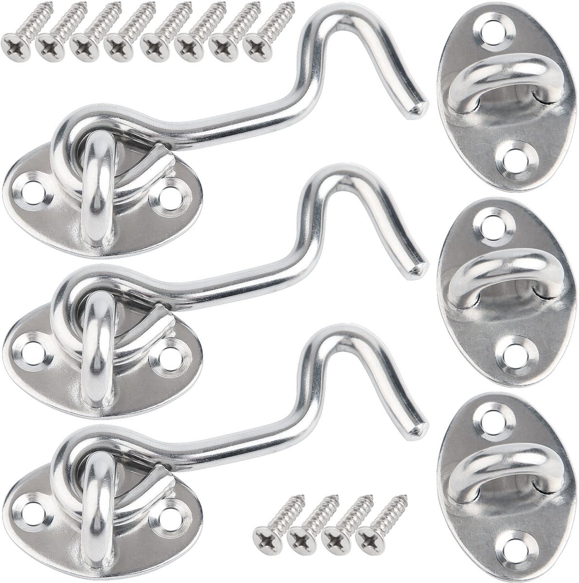 Dailygoods- Deursluiting Hoogwaardige Kwaliteit - Deurslot Buitendeur - Deurslot Binnendeur - Deurslot met Sleutel - Deurslot met Code - 3 Stuks 75mm Roestvrij Staal