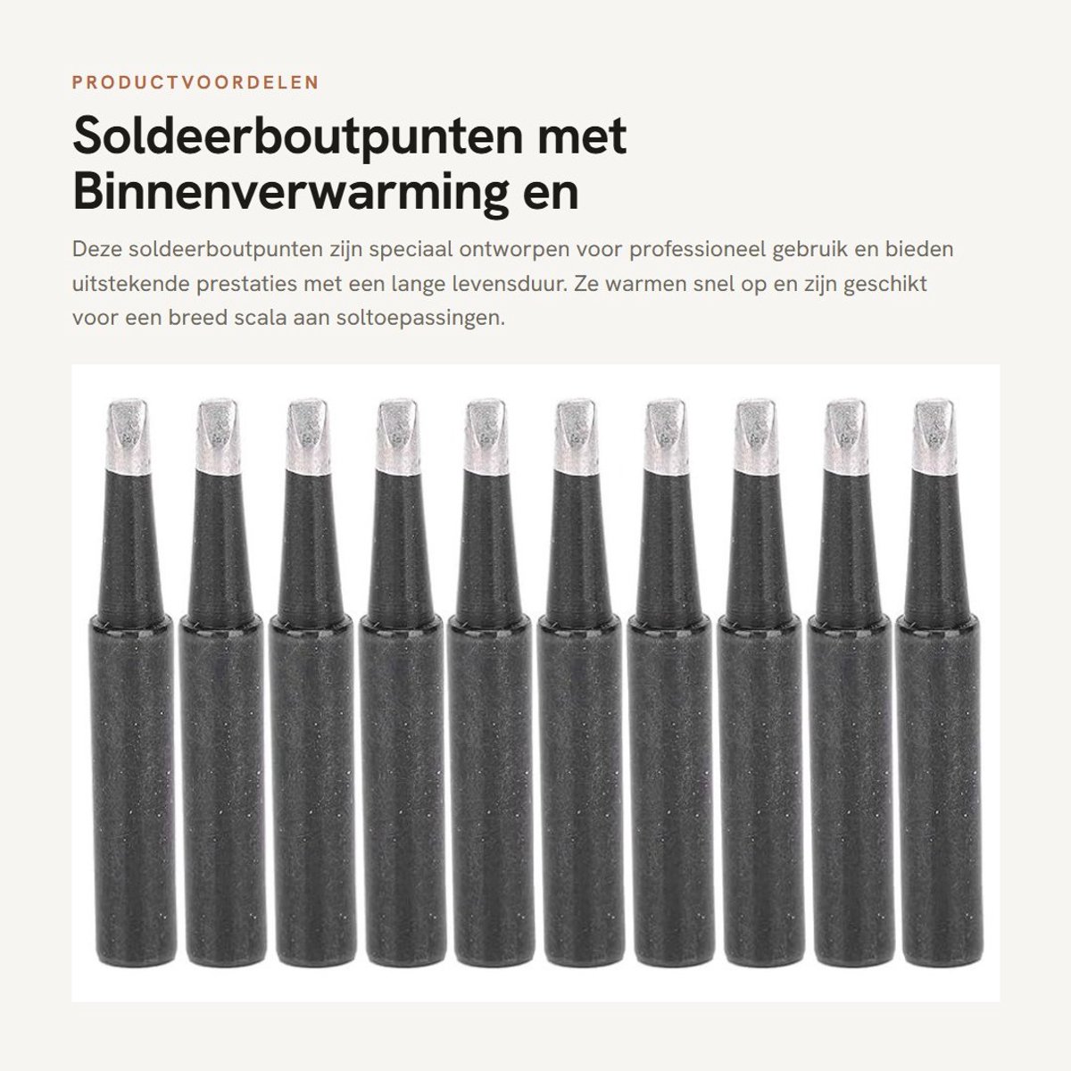 Dailygoods - Soldeerboutpunten met Binnenverwarming en Hoge Temperatuurbestendigheid