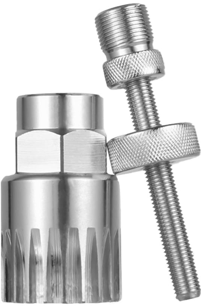 Dailygoods- Cranktrekker 20-tands - Trapas Gereedschap - Fietsgereedschap Koffer - Slijtvast Metaal - Installatiegereedschap 76 mm - Onderste Lager