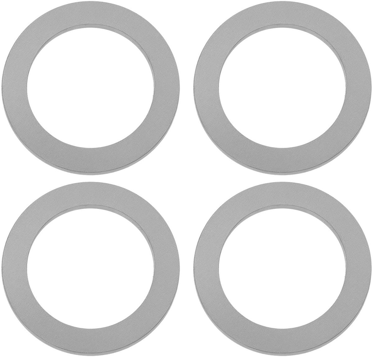 Dailygoods- Pedaalwasmachines 1,5 mm Dikte - 304 Roestvrij Staal - 9/16 Inch Pedaalassen - 4 Stuks - Vermindert Trillingen - Beschermt Cranks - Pedaalringen