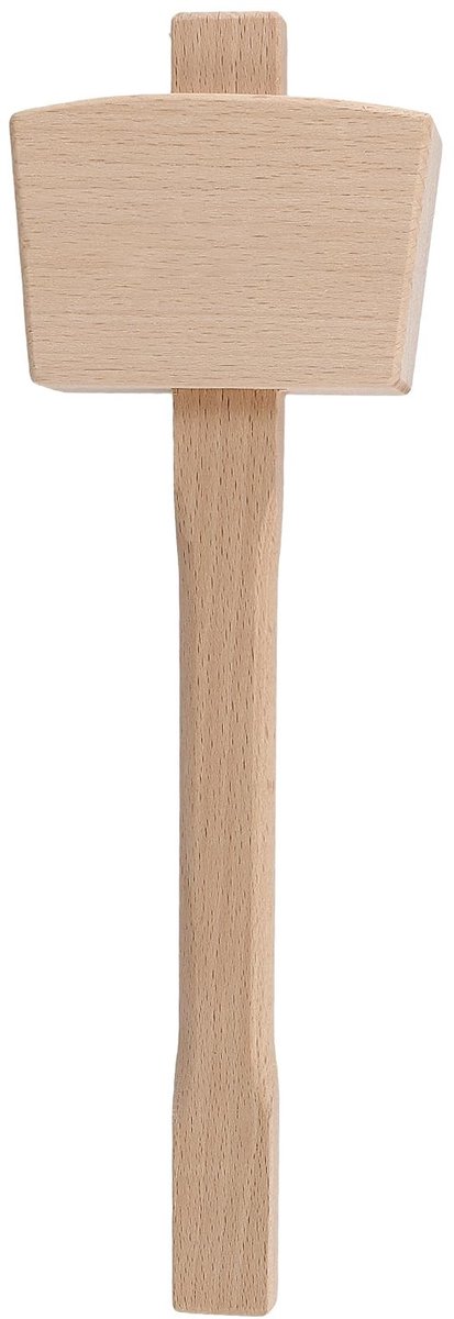 Dailygoods- Beukenhouten Hamer - 2 Stuks - Multifunctionele Houtbewerking - Ergonomisch Handvat - Slagvast - Duurzaam Beukenhout - Houten Hamer