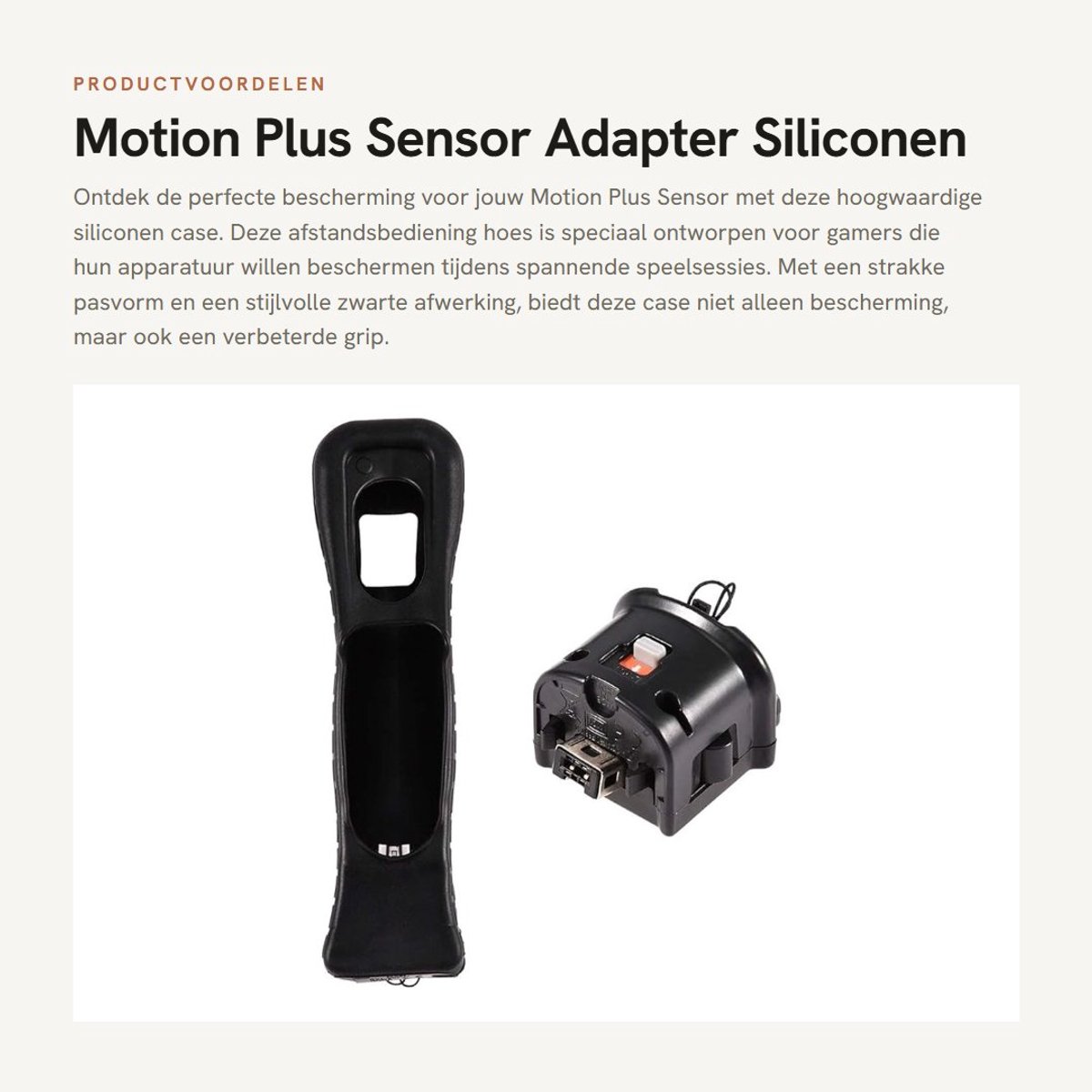 Dailygoods - Motion Plus Sensor Adapter - Siliconen Bescherming - Zwart - Afstandsbediening Hoes - Ideaal voor Gaming - Voor Nintendo Switch