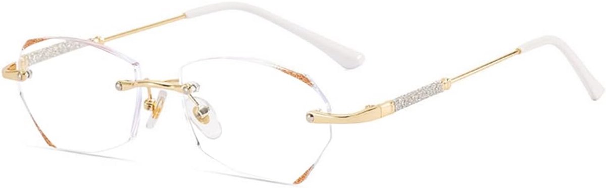 Leesbril - Gelezen bril - Comfortabel lezen - Anti blauw licht - 53 mm lensbreedte - Metaal