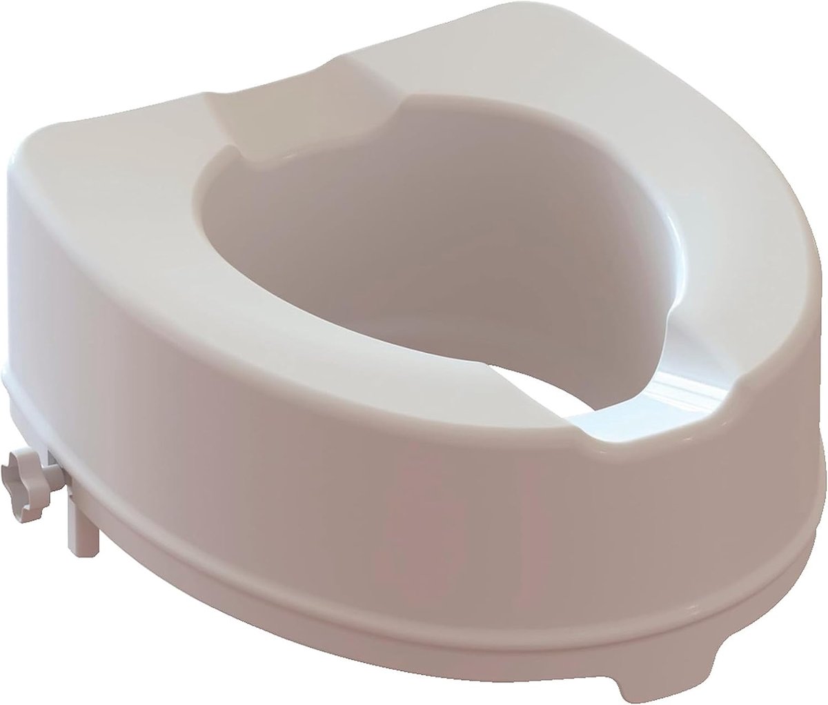 Toiletverhoger - Zitting Verhoogd - Comfort Verhoging - Zonder Deksel - 15 cm Hoog - Wit