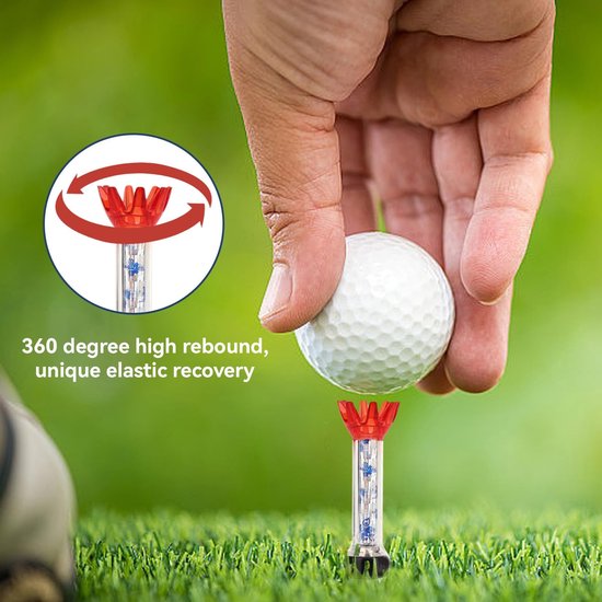 Dailygoods- Golf Tee - Magnetische Verbinding - Golftraining - Driving Range Tee - Schokbestendig - Duurzaam - 4 Stuks van Dailygoods — afbeelding 2