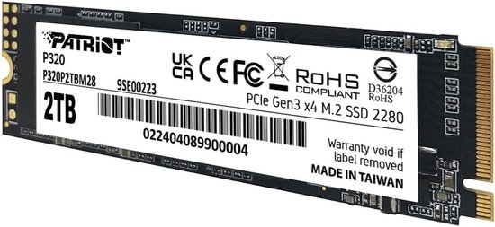 Interne SSD - Opslag Schijf - Sneller Laden - NVMe PCIe Gen3 - 2 TB - Zwart — afbeelding 2