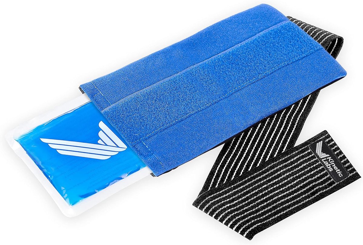 Herbruikbaar ijspak - Warm koud kompres - Pijnverlichting - Blijft flexibel - Large - Blauw