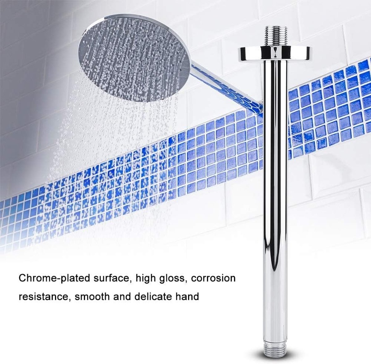 Douche Arm - Douche Verlengstuk - Douche Installatie - Roestvrij Staal - 25 cm - Chroom