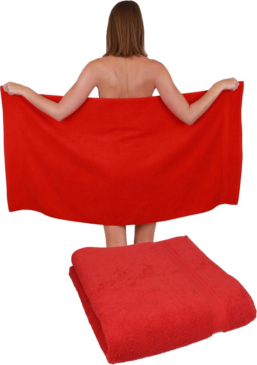 Douchehanddoeken Set - Badhanddoeken Strandlakens - Wellness Thuis - 100% Katoen 470 g/m² 