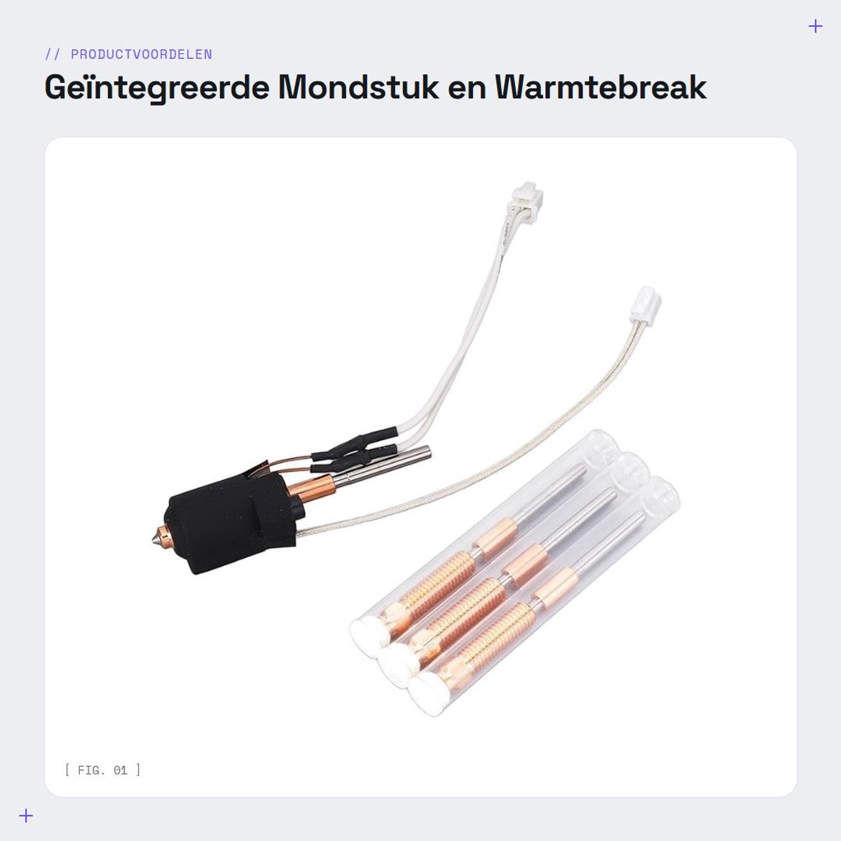 Dailygoods- Hotend Kit Geïntegreerde Mondstuk - 60W Keramische Verwarming - Nozzle 0.4/0.6/0.8mm - Geschikt voor 1.75mm Filament - Verbeterde Verwarmingsefficiëntie - 3D-printer Hotend