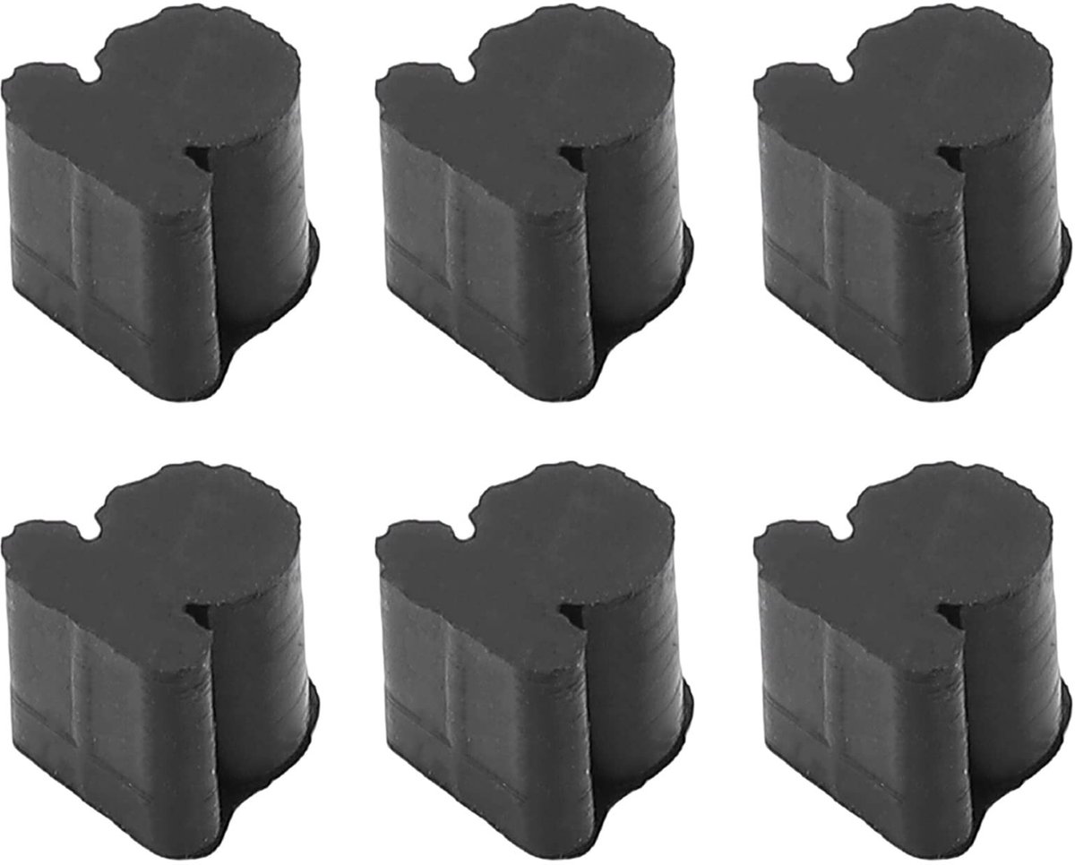 Dailygoods- Rubber Pad Geluidsbestendig - Draaiventiel - 7 Stuks - Elastisch Rubber - Duurzaam - Geschikt voor Euphonic Tuba - Instrumentaccessoire