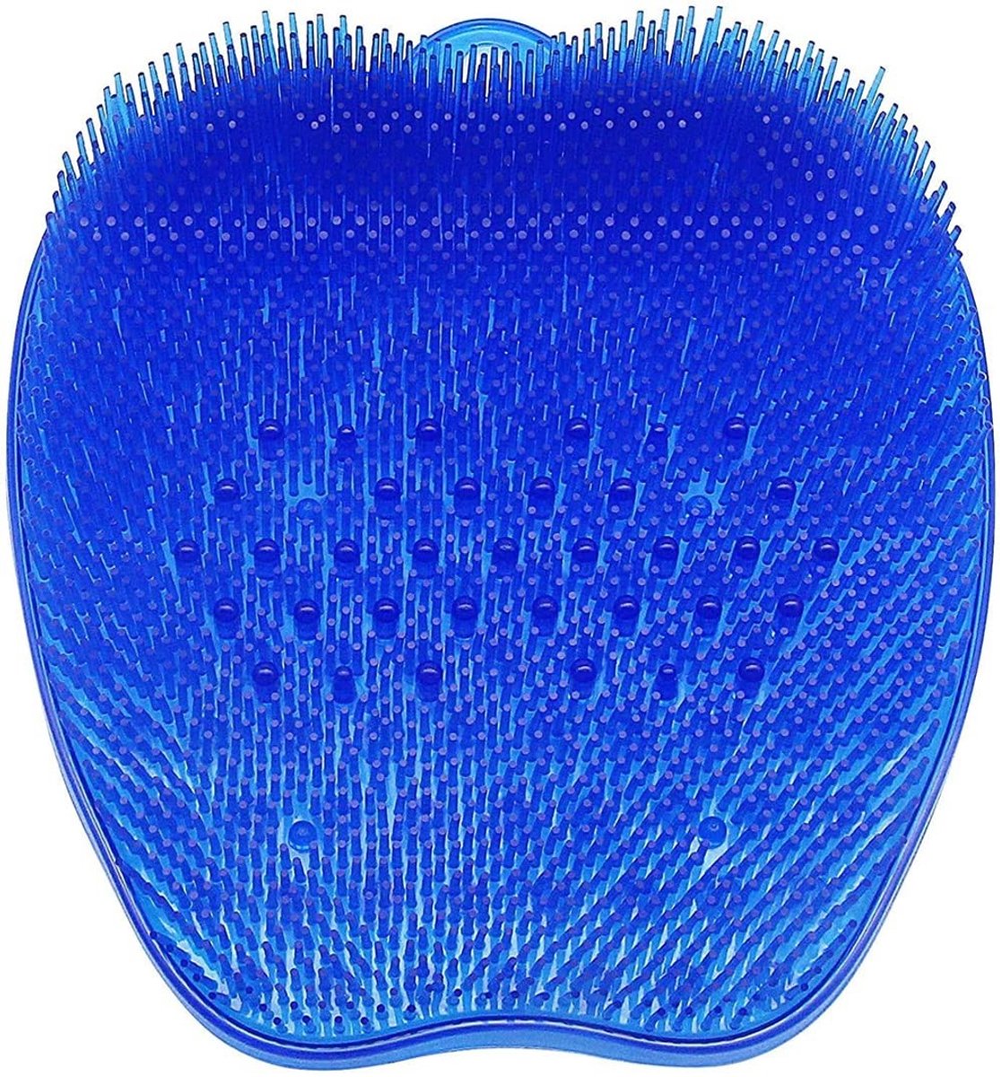 Dailygoods- Douchevoetscrubber Antislip - Voetborstel - Eeltverwijderaar - Voetverzorging - Voetmassage - 10" Lengte, meer dan 1000 Borstelharen - Voetscrubber