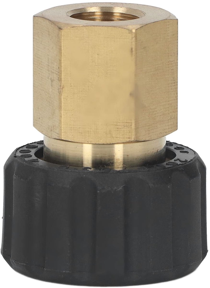 Dailygoods - Hogedrukreiniger Adapter - G1/4in naar M22 X 1.5mm - Geschikt voor wasmachines - Ideaal voor hogedrukreinigers - Gemakkelijk te installeren