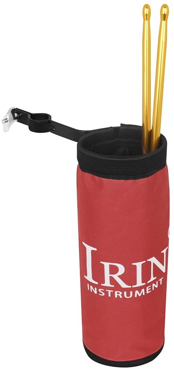 Dailygoods- Drumstick Vat Grote Capaciteit - Drumstick Houder - Draagbaar - Verchroomde Knop - Oxford Doek - Sterk en Duurzaam - Drumstickhouder