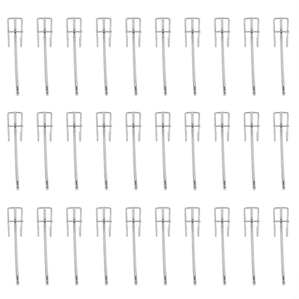 Dailygoods - Metalen Wandhaak Set - 30-delige set - Sterke draagkracht voor supermarkten en juweliers - Geschikt voor intensief gebruik - Perfect voor...
