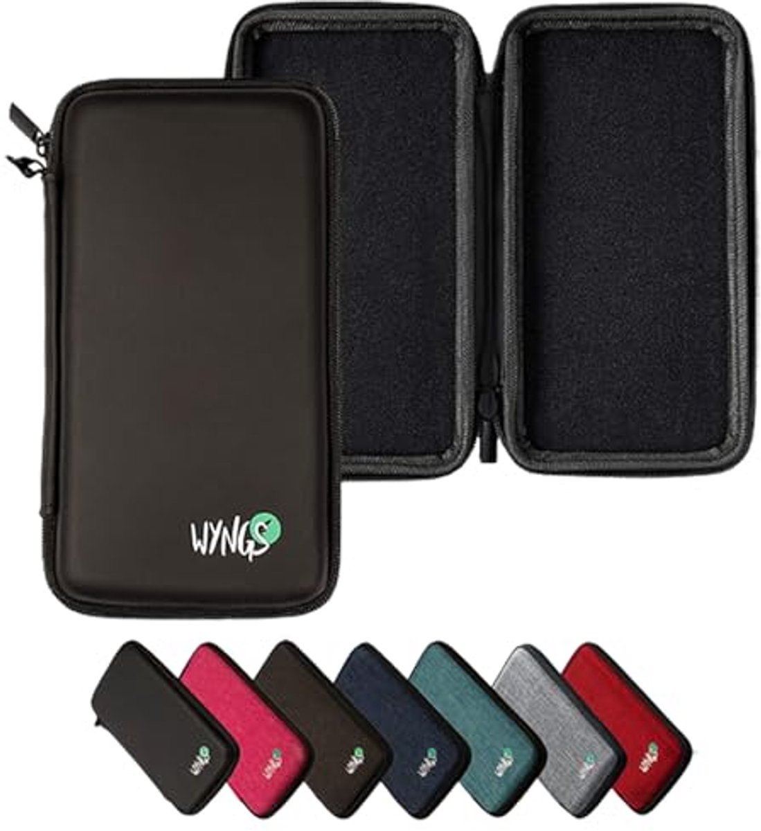 Beschermhoes Rekenmachine - Etui Hardcase - Veilig Vervoeren - Robuuste Hardschalige Behuizing - 20.4 x 19.4 cm - Zwart