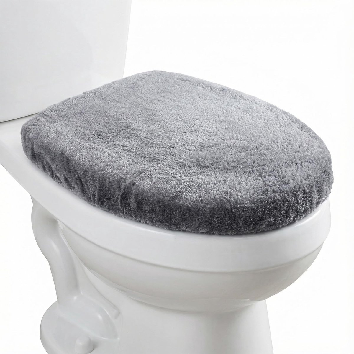Dailygoods- WC-Dekselhoes Perfecte Pasvorm - Toiletdekselhoes - Zachte Fluwelen Hoes - Bescherming - 38 x 29 cm - 1 Stuk - Toiletbrilhoes